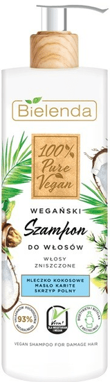Bielenda Veganský šampon Pure Vegan Hair Destroyed Vegan Shampoo