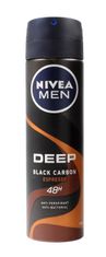 Nivea Dezodorant Deep Black Carbon Espresso Spray Męski 150Ml