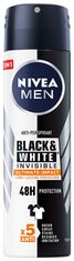 Nivea Dezodorant pro muže Black White Invisible Ultimate Impact 5In1 Spray 150Ml