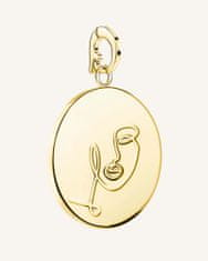 Rosefield přívěsek zlaté barvy Zodiac Coin Panna