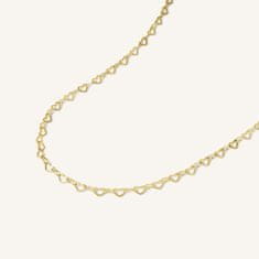 Rosefield náhrdelník zlaté barvy Heart Chain JNHCG-J684