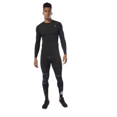 Reebok Kalhoty na trenínk černé 182 - 187 cm/L Compression