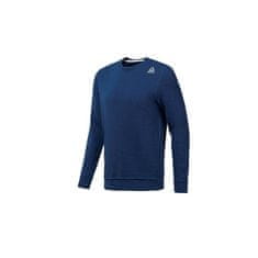 Reebok Mikina tmavomodrá 176 - 181 cm/M Elements Marble Melange Crew Sweatshirt