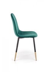 Halmar Designová židle Suzzie tmavě zelená