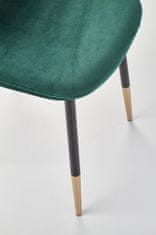 Halmar Designová židle Suzzie tmavě zelená
