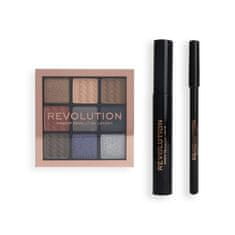 Makeup Revolution Vánoční sada kouřových očí