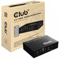 Club 3D rozdělovač videa 1:3 HDMI 8K60Hz/4K120Hz, 3 porty, CSV-1381