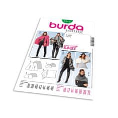 Burda Střih Burda 7313 - Jednoduchý plášť, přehoz