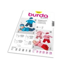 Burda Střih Burda 9451 - Dětské zavinovací tričko, kalhoty, čepice