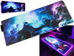 Verk 06268 Herní LED RGB podložka pod klávesnici a myš 80 x 30 cm XL