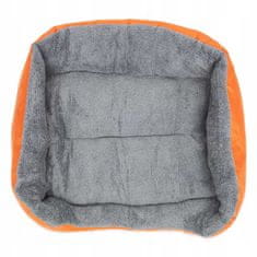 BB-Shop Plyšový oranžový pelíšek pro psy S 45x40 cm
