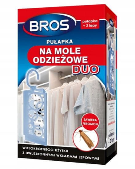 BROS DUO past na oděvní moly + 2 náplně