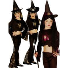 Widmann Karnevalový kostým čarodějnice fialový Sparkling, 128
