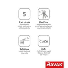 Ravak FL 026.00 Vanová na okraj vany, čtyřotvorová X070120 - Ravak