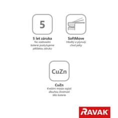 Ravak FL 026.00 Vanová na okraj vany, čtyřotvorová X070120 - Ravak