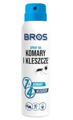 BROS Sprej proti komárům a klíšťatům 90ml