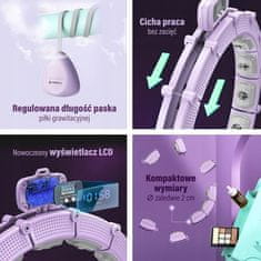 HMS Hula Hoop se závažím a magnetem HHM14 světle fialový