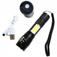 Pronett XA047 Svítilna LED CREE ZOOM XPE + COB