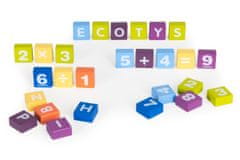 EcoToys Dřevěné edukační kostky 108 ks