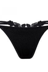 Róza Dámská tanga Agnez black + Ponožky Gatta Calzino Strech, černá, XL