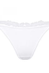 Róza Dámská tanga Agnez white + Ponožky Gatta Calzino Strech, bílá, XL