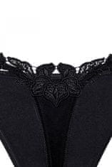 Róza Dámská tanga Agnez black + Ponožky Gatta Calzino Strech, černá, XL