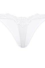 Róza Dámská tanga Agnez white + Ponožky Gatta Calzino Strech, bílá, XL