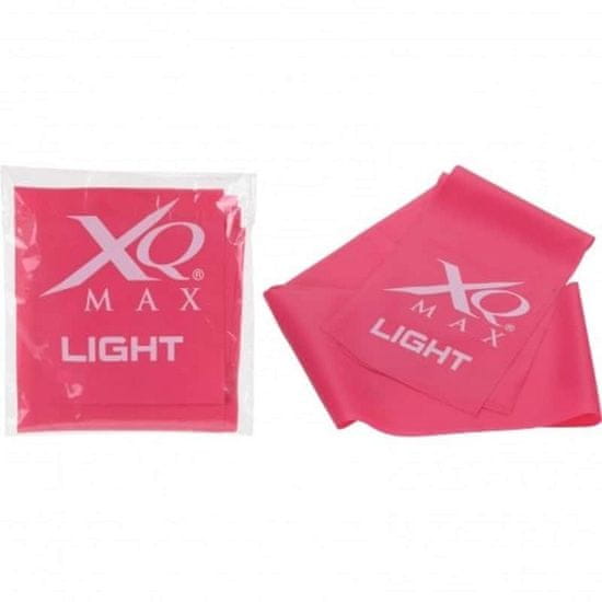 XQ-MAX Odporová fitness aerobic guma Light - růžová