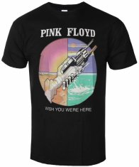 CurePink Pánské tričko Pink Floyd: WYWH Circle Icons (2XL) černá bavlna