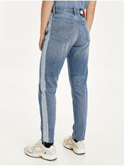 Tommy Jeans Modré dámské slim fit džíny s vyšisovaným efektem Tommy Jeans 29/30