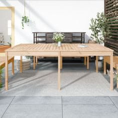Vidaxl Zahradní stůl 203,5 x 100 x 76 cm masivní borové dřevo