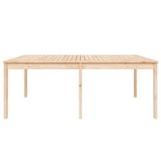 Vidaxl Zahradní stůl 203,5 x 100 x 76 cm masivní borové dřevo