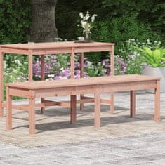 Petromila 2místná zahradní lavice 159,5x44x45 cm masivní dřevo douglasky