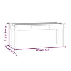 Vidaxl Zahradní lavice 109 x 44 x 45 cm masivní dřevo douglasky