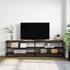 Vidaxl TV skříňka kouřový dub 180 x 30 x 50 cm kompozitní dřevo a kov