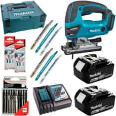 Makita Přímočará pila 18V 2x5Ah DJV180RTJ +čepele