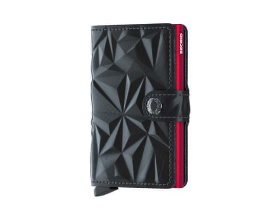 Secrid Černá peněženka SECRID Miniwallet Prism Black-Red