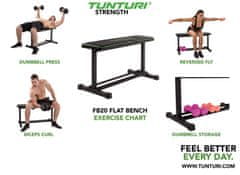 Tunturi Posilovací lavice FB20 Flat Bench