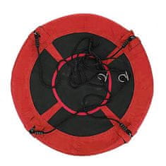 Timeless Tools Závěsná houpačka ve tvaru kruhu, 110 cm - červená, bez stanu