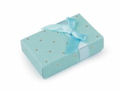 Kraftika 1ks 10 modrá andělská krabička s mašličkou 5,5x8 cm