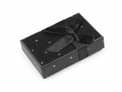 Kraftika 1ks černá krabička s mašličkou 5,5x8 cm