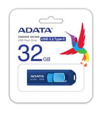 Adata UC300/32GB/USB 3.2/USB-C/Modrá