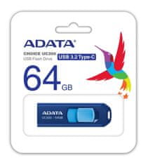 Adata UC300/64GB/USB 3.2/USB-C/Modrá