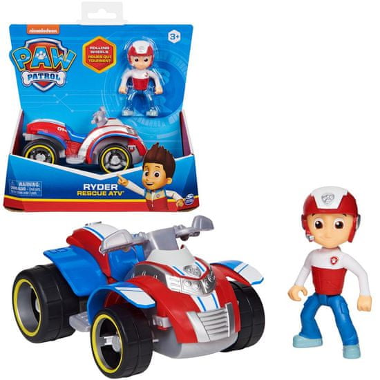 Spin Master Paw Patrol Basic Ryder Vozidlo S Figurkou