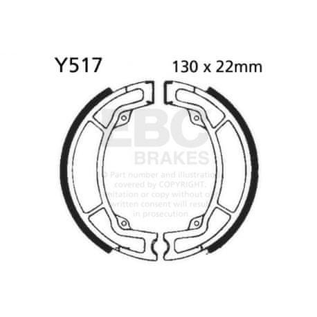 EBC Brzdové čelisti EBC Y517G