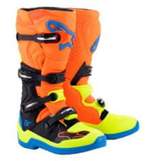 Alpinestars boty TECH 5, ALPINESTARS (oranžová fluo/žlutá fluo/modrá/černá) 2025 2H72779955