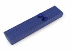 Kraftika 1ks 4 modrá tmavá krabička s mašličkou 4x21 cm