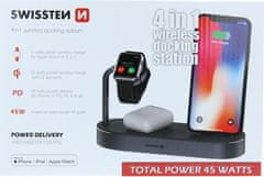 SWISSTEN wireless nabíječka 4in1 mfi