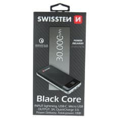 SWISSTEN Black Core power Bank 30000 mAh