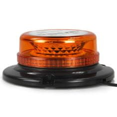 MAR-POL Výstražný maják, světlo oranžové 10-30V, 15W, 30 LED M82715